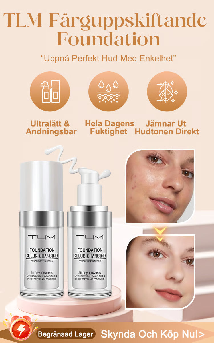 TUM ShadeSync™ – Foundationen som anpassar sig till din hud