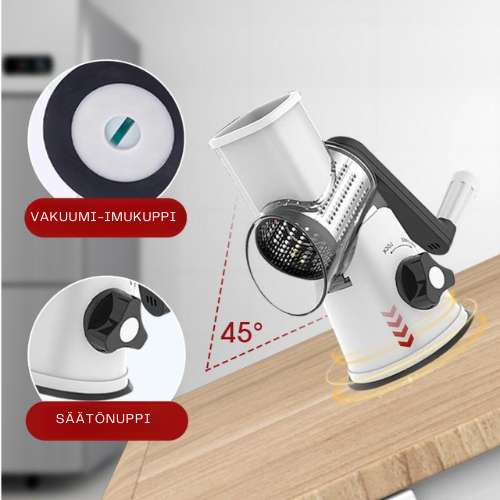 TurboRaastin™ – Käsikäyttöinen raastin, joka raastaa jopa 12× nopeammin