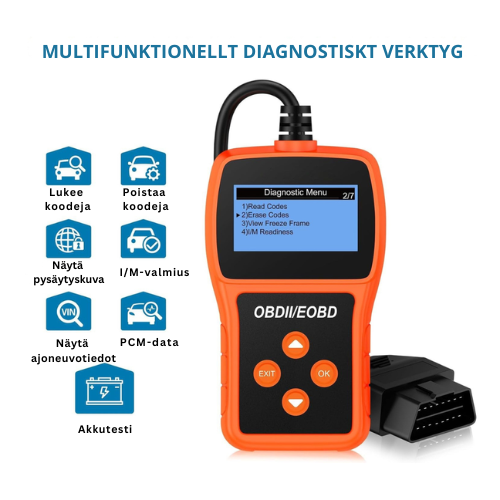 AutoDiag™ – Suora autodiagnoosi ilman puhelinta tai sovellusta