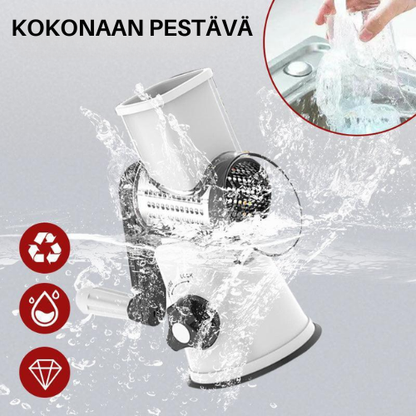 TurboRaastin™ – Käsikäyttöinen raastin, joka raastaa jopa 12× nopeammin