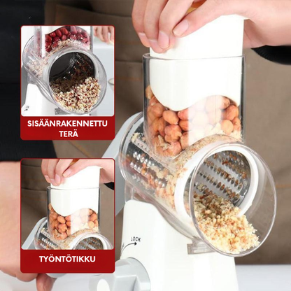 TurboRaastin™ – Käsikäyttöinen raastin, joka raastaa jopa 12× nopeammin