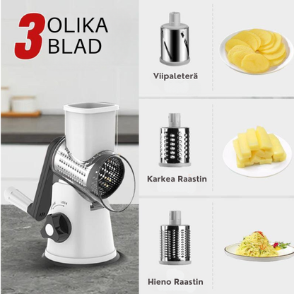 TurboRaastin™ – Käsikäyttöinen raastin, joka raastaa jopa 12× nopeammin