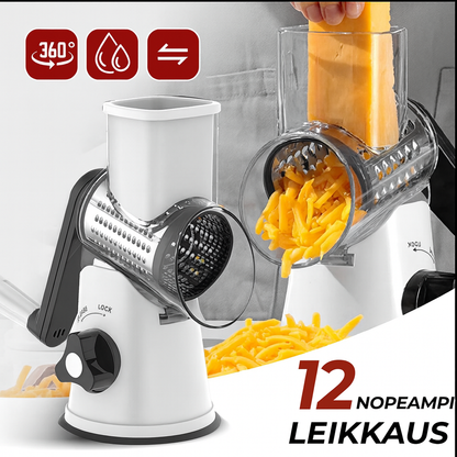 TurboRaastin™ – Käsikäyttöinen raastin, joka raastaa jopa 12× nopeammin